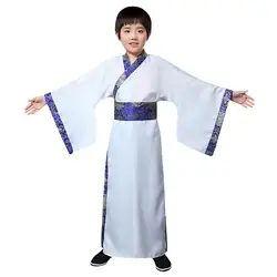 Для традиционного китайского танца Костюм обувь для мальчиков для мужчин Древний китайский костюм ханфу халат Hanfu платье этап одежда дети