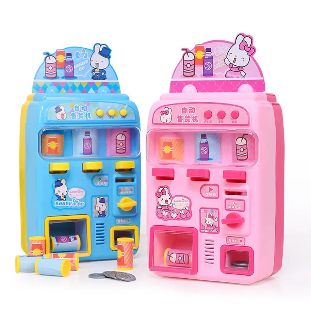 

Kids Simulate Beverage Vending Machine Play-House Toy for 3-6 Years Old Girls Educational Toy