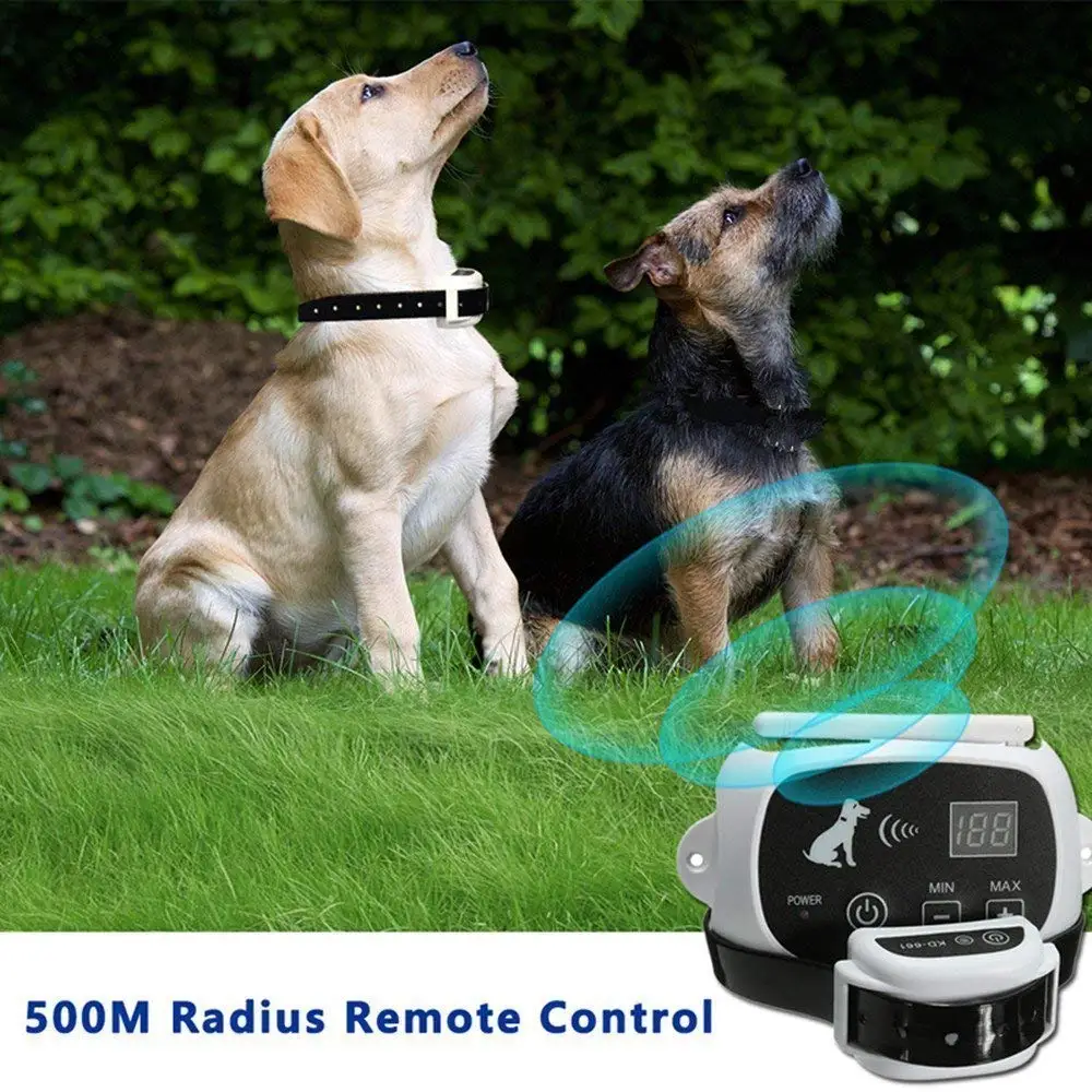 

Wireless Electric Dog Fence System Outdoor Wireless Fence Shock And Beeper Collar Remote Control System