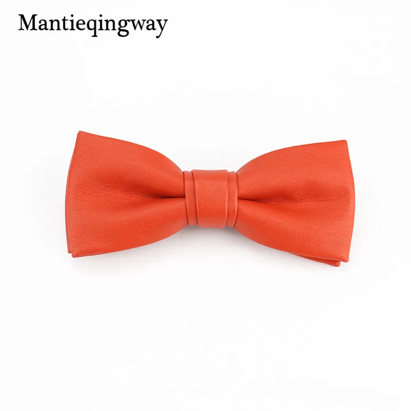 Mantieqingway строгая Деловая одежда костюм Bowties для мужчин s из искусственной кожи галстук-бабочка сплошной цвет черный галстук тощий галстук-бабочка галстуки для мужчин свадебные