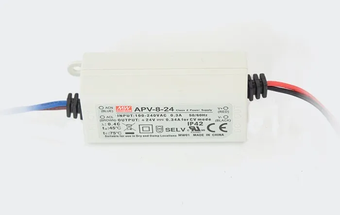 LED-Netzteil 24V 340mA 8,16 Watt IP42 APV-8E-24 MEANWELL 