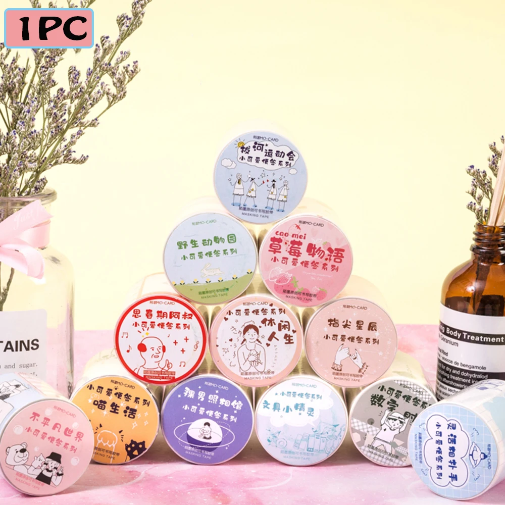 

Kawaii Stickers Strawberry Writeable Indentation Tape Cute Masking Tapes Series Handbook Diary Album DIY Decorative Stickers