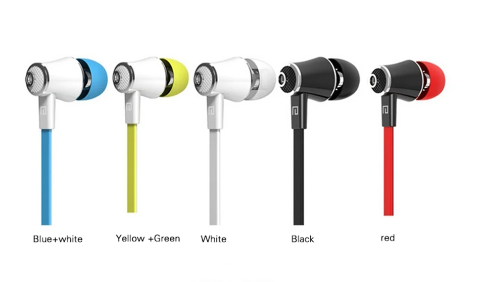 WhaY Stereo Earphone In Ear Flat Wire Headphone Hi-fi Bass music Earbuds with Microphone for iphone 6 5 xiaomi samsung Earphones (11)