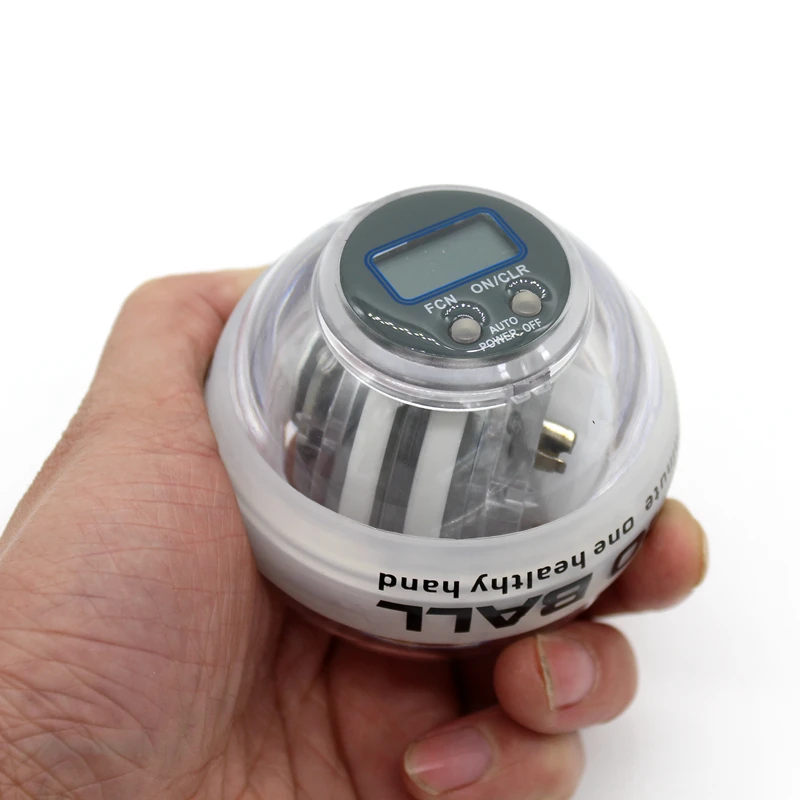 

Three Colors Fully Automatic Gyroscope Gyro Wrist Power Exercise Fitness Ball LED +Speed Meter Counter