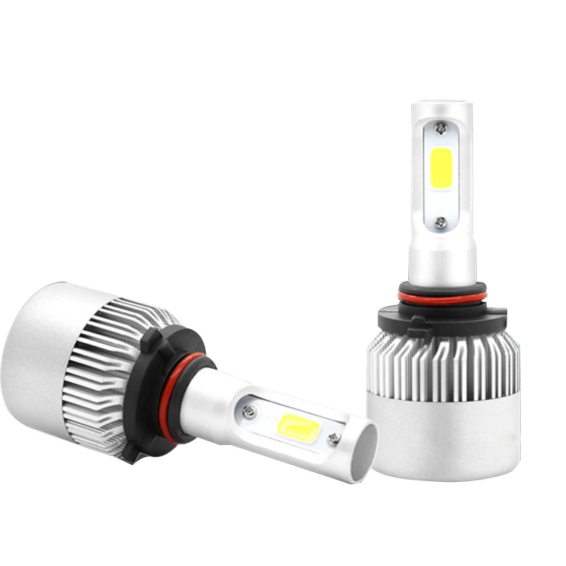 VicTsing 2pcs Car Headlights 9005 H10 200W 20000LM LED Headlight Kit Bulbs High Beam 6500K White Waterproof IP68 360 Degree      (9)