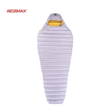 Aegismax Ultra Dry White Goose Down Sleeping Bags With Hood Mummy Type Outdoor Camp Hike Sleeping Gear Water Repellent Down