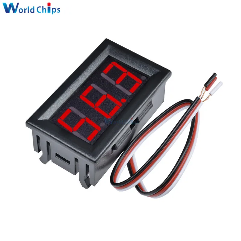 

Red LED Panel Meter Display Mini Digital Voltmeter DC 0V To 99.9V Three-Wire