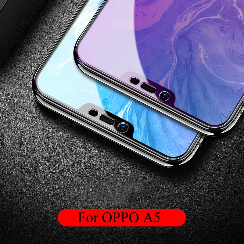 UVR 100 шт Высококачественный защитный чехол для OPPO F7 R15 K1 A3S A1 A3 A5 A7 A7X анти-синим закаленным Стекло Экран протектор для OPPO A83 A79 A77 A73 A59S A39