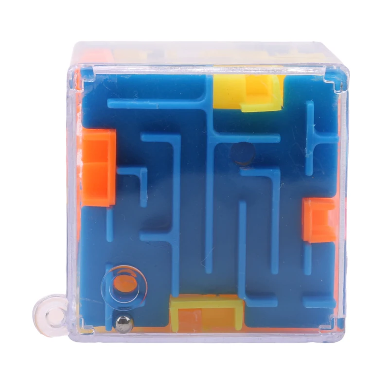 Красочный 3D мини-лабиринт, волшебный куб, головоломка, скоростной куб, лабиринт, катающийся мяч, игрушки, игра-головоломка для детей, развивающая интеллект - Цвет: Multicolor