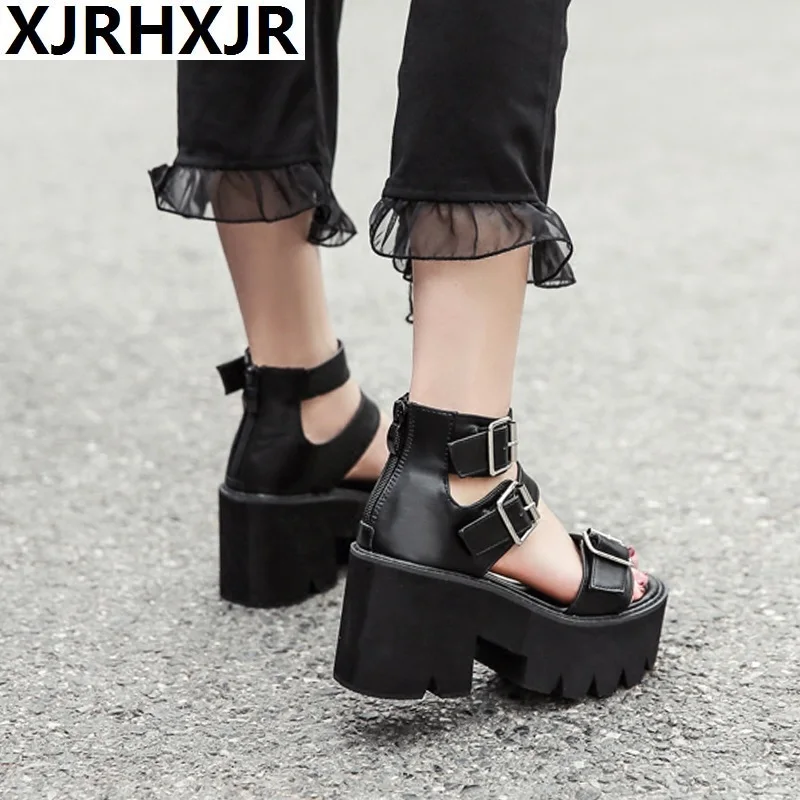 simple black open toe heels
