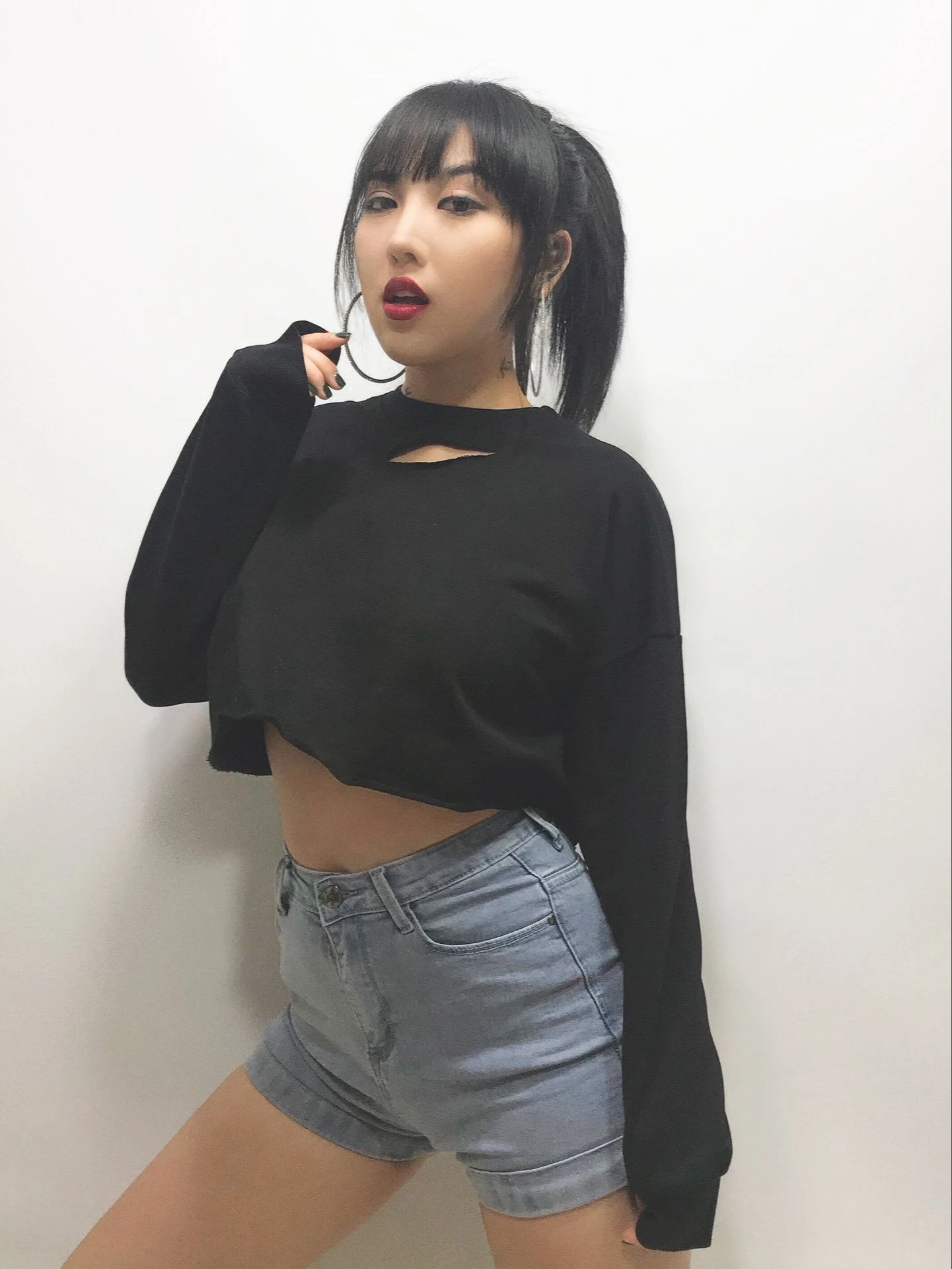 jumper and shorts tracksuit