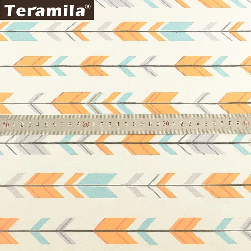 Teramila стрела дизайн хлопок саржевая ткань метр Telas Tissus DIY одеяла лоскутное простыня шторы детское платье Домашний текстиль