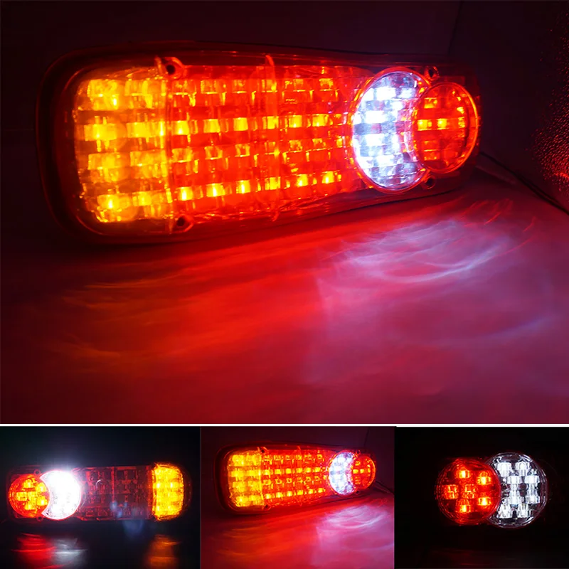 1 пара 12V/24V Водонепроницаемый светодиодный S грузовой автомобиль с прицепом Ван