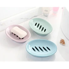 Портативное креативное овальное мыло, коробка для унитаза, двойной дизайн, устраняющее мыльницы, красочные и PP материал, ванная комната, пластиковый держатель для мыла