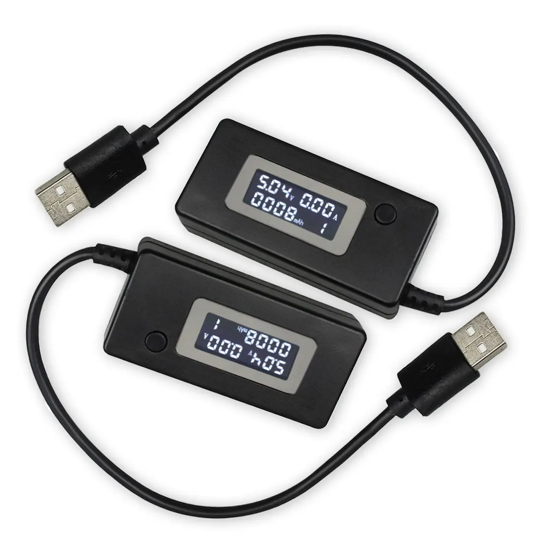 Черный цифровой микро-usb lcd USB мини-детектор тока и напряжения Мобильный USB зарядное устройство тестер метр