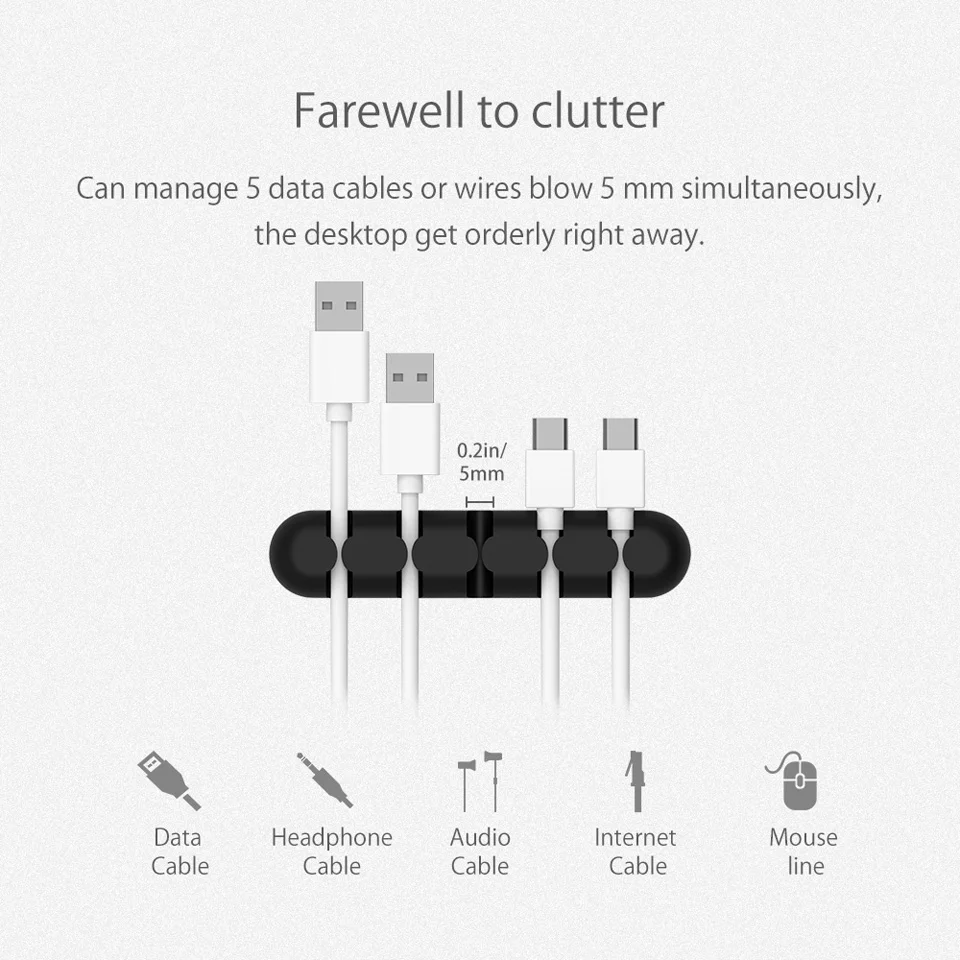 NTONPOWER Silicone Earphone Cable Organizer (4)