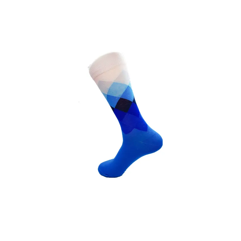 15 цветов, мужские носки из чесаного хлопка, носки для пар, Модные Цветные Носки для скейтборда, высококачественные длинные мужские носки - Цвет: 09