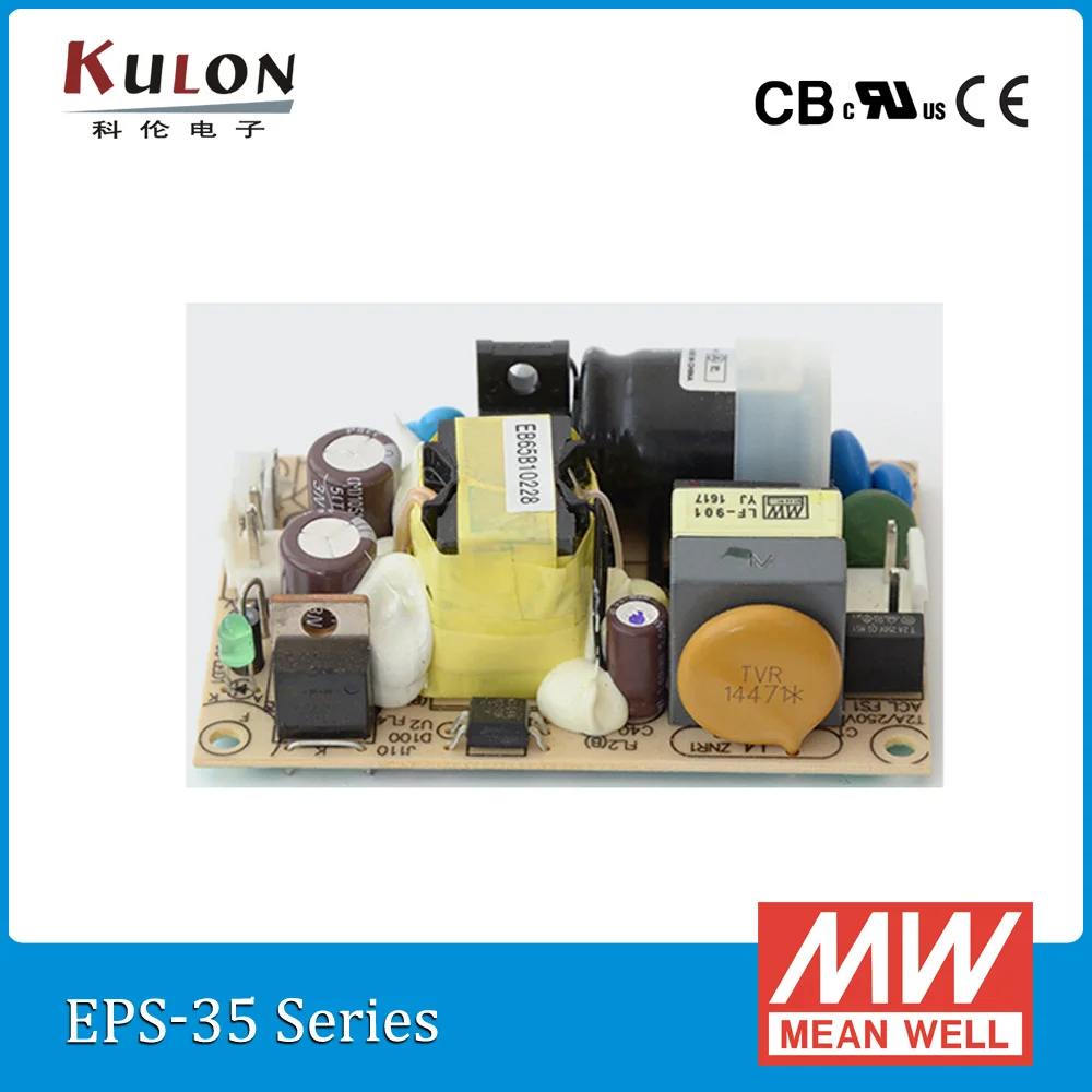 Оригинальный Meanwell EPS 35 36 36V 1A 36W PCB тип означает хороший источник питания|36v 1a|36v
