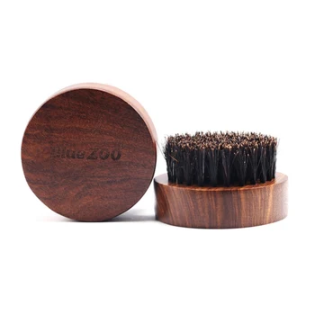 

1pc Mini Beard Brush Boar Bristles Mustache Natural Wood Comb Handmade Grooming Kit Men Beards Mustache Care