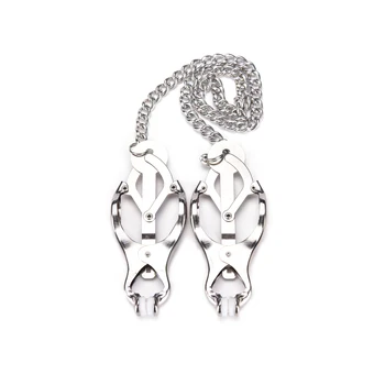 Sex Toys Adjustable Stainless BDSM Nipple Vaginal Clamps Strapon Pussy Erotic Stimulate Painless Adult Sex Toy For Couples Women 5