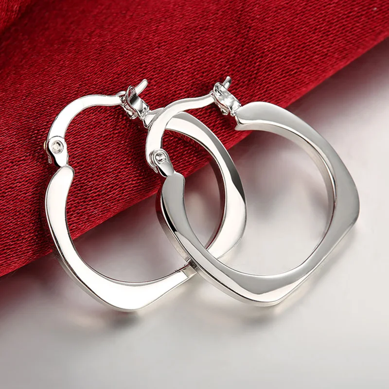 cheap silver hoop earrings