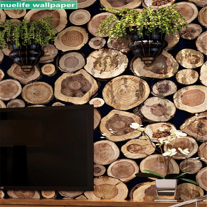 

0.53x10m Wood grain pattern wallpaper cafe restaurant bar hot pot shop bedroom living room TV sofa background wall paper