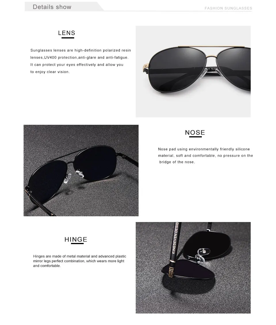 KINGSEVEN, дизайн, алюминиево-магниевые мужские солнцезащитные очки, поляризационные, зеркальные, солнцезащитные очки, мужские очки для вождения