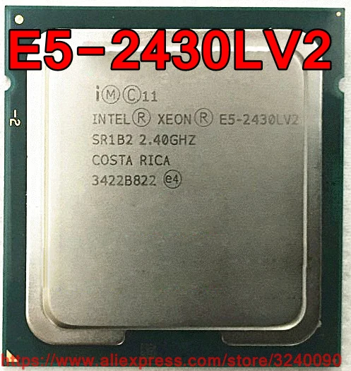 Intel Xeon CPU E5-2430LV2 SR1B2 2.40GHz 6-Core 15M LGA1356 E5 2430LV2 2430L E5-2430L V2 processor free shipping speedy ship out