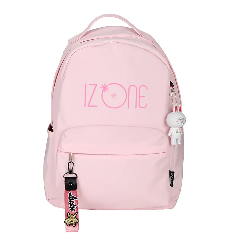 Kpop-Korean-IZONE-IZ-ONE-Printing-Women-Backpack-Kawaii-Pink-Backpack ...