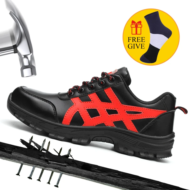 XZMDH دروبشيبينغ الرجال والنساء أحذية أمان في الهواء الطلق تنفس الرجال الأحذية سحق إثبات ثقب واقية العمال رياضية