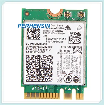 

GENUINE ORIGINAL For Lenovo Thinkpad 04x6034 3160NGW Wireless-AC Dual Band NGFF Wlan Card