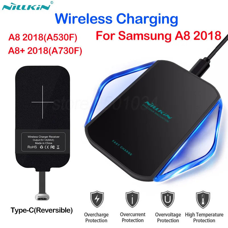 Nillkin Qi Беспроводной Зарядное устройство + Тип usb Док станция с приемник зарядки