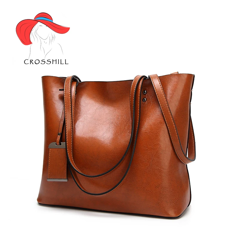 

Crosshill women handbags pu leather for luxury designer 2019 large capacity shoulder bag tote bags zipper fashion famous bolso