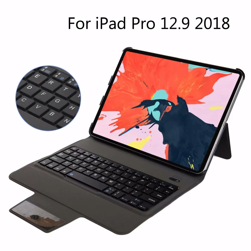 Для iPad Pro 12,9 2018 Новый ультра тонкий беспроводной Bluetooth клавиатура чехол