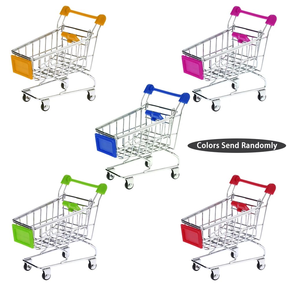 

Cute Parrot Toy Metal Mini Supermarket Shopping Cart Pet Bird Parrot Toy for Conures Parakeet birds Cockatiel 5 Color Supplier