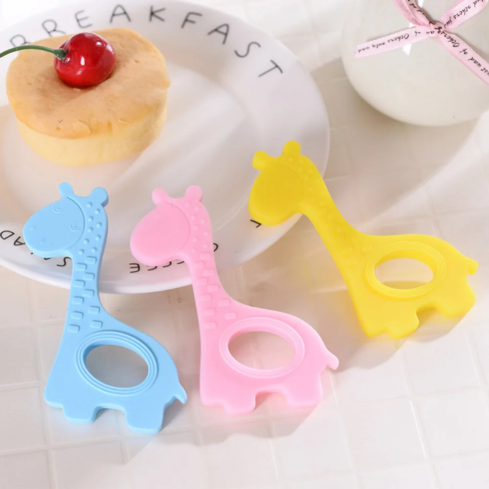 New hot seeling Silicone Toys Deer Style Children Teether Baby Molars