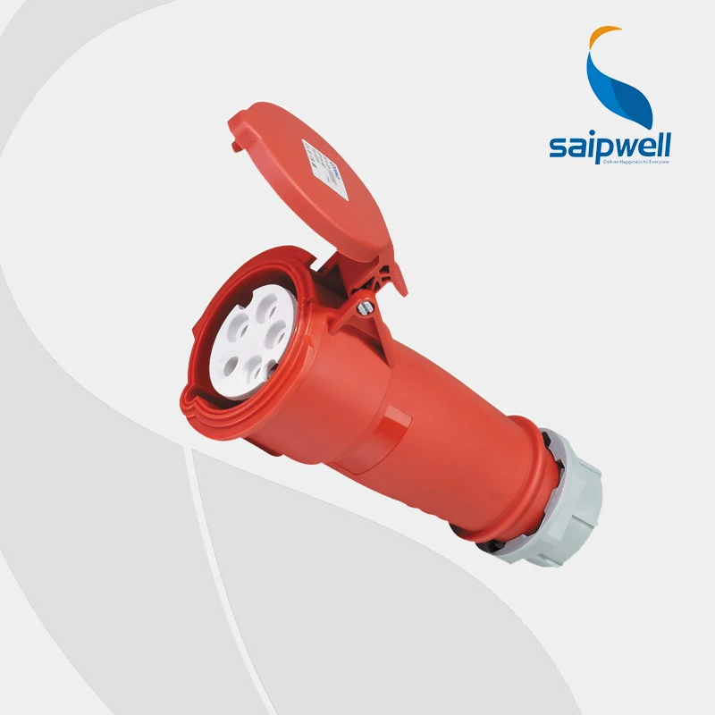 

Waterproof IP44 cee industrial plug socket and connector 220V 32A,SP6