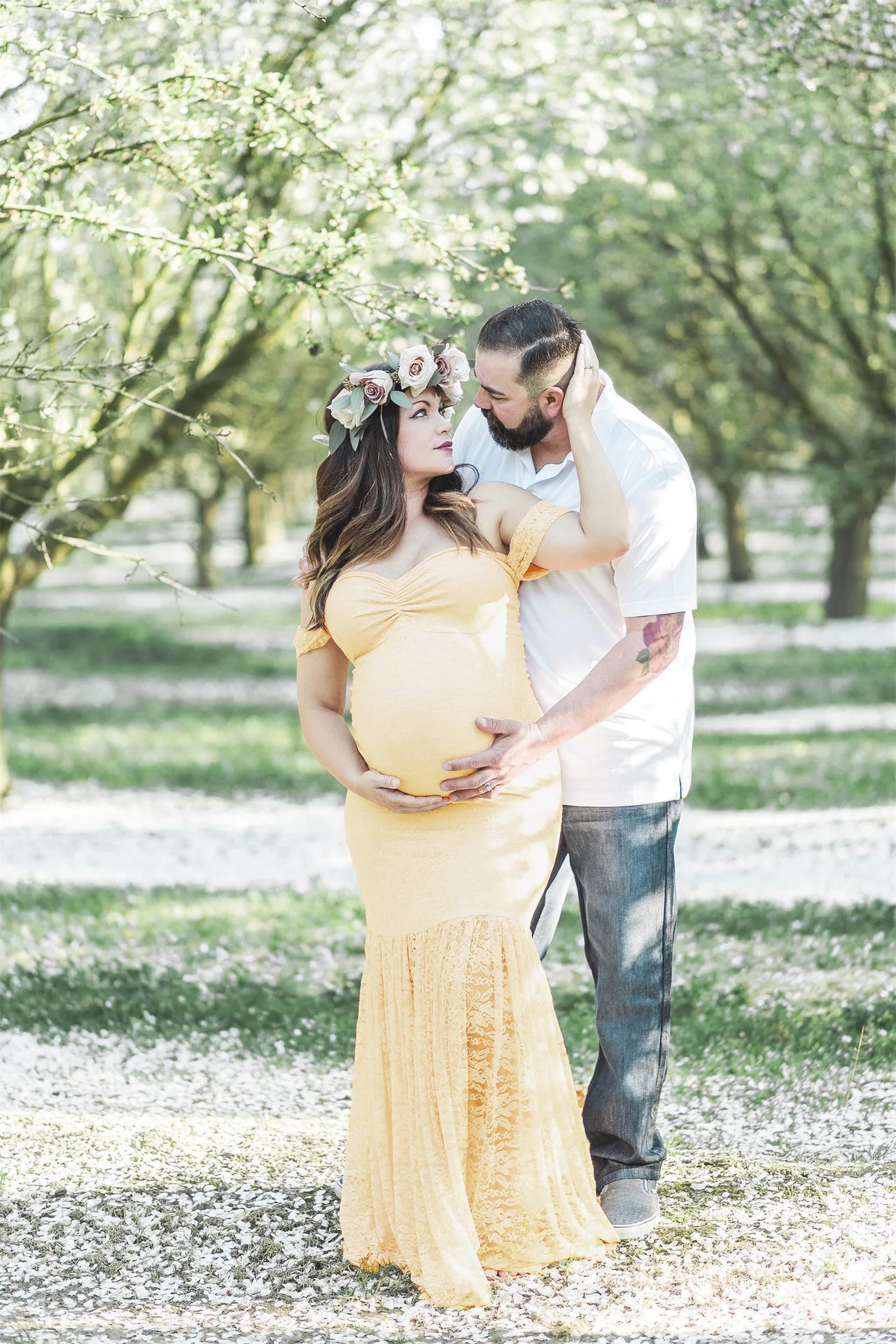 

Maternity gown Lace Maternity Dress Fancy shooting photo Summer Pregnant Dress Women Maternity photography props maxi Dresses