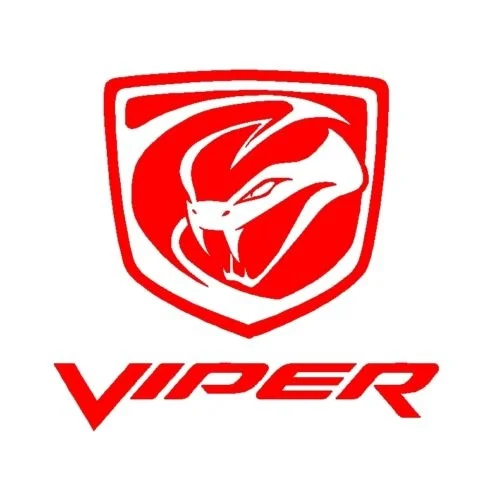 Pour 4 Pcsensemble Dodge Viper Stryker Logo Vinyle Décalque De Fenêtre