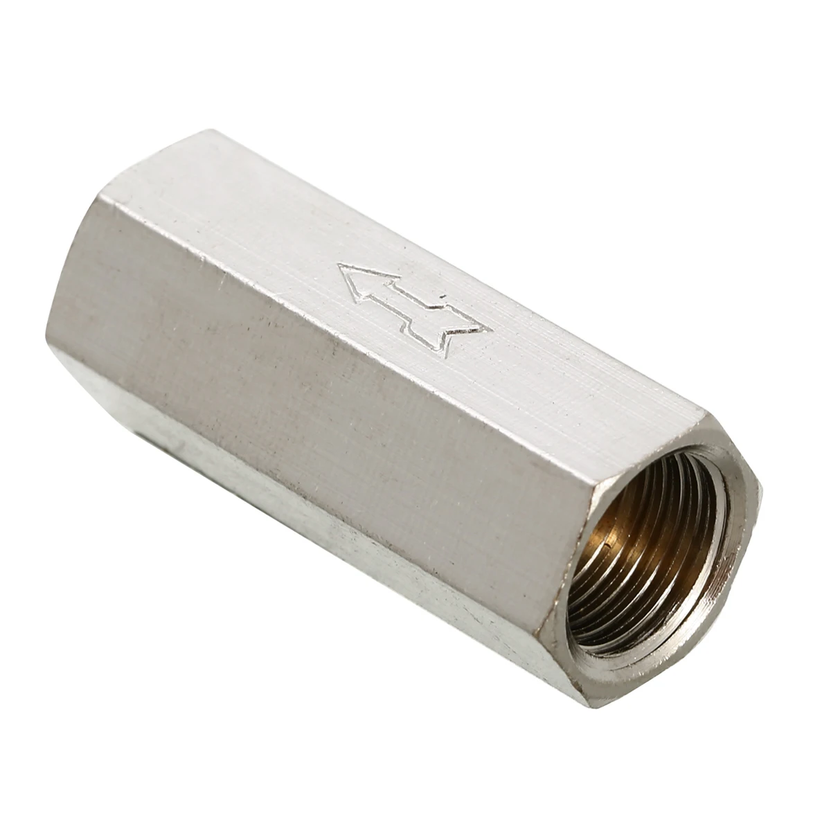 New Brass One-way Valve 1/4" Threaded BSPP Female Full Ports Pneumatic Connector One Way Air Gas Check Oil Water Valve