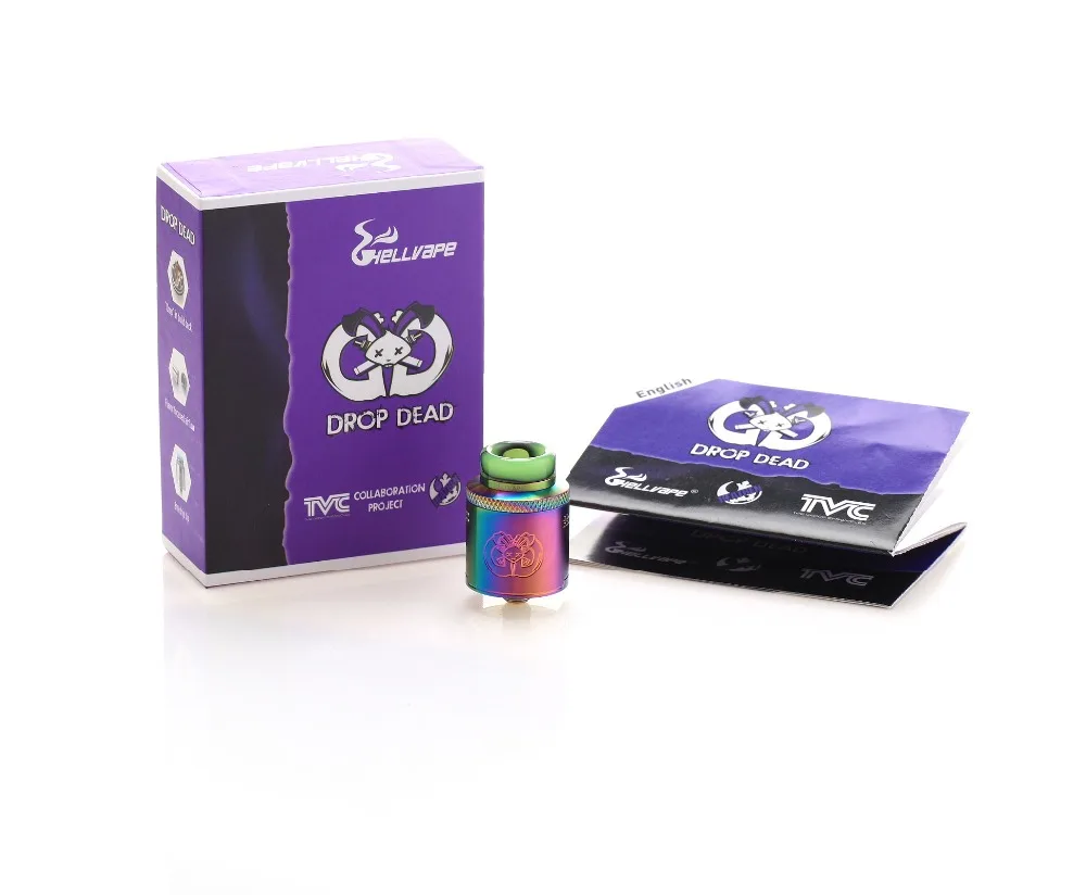 2018 новые Атомайзеры для электронных сигарет Hellvape Drop Dead RDA 24 мм двойная катушка с 810