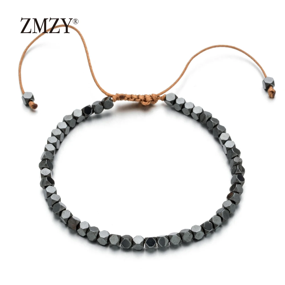 ZMZY New Fashion Minimalist Handmade Boho Bracelet Stone Hematite Beads Bracelet Jewelry Gift Friendship Women Accessories - Image 5