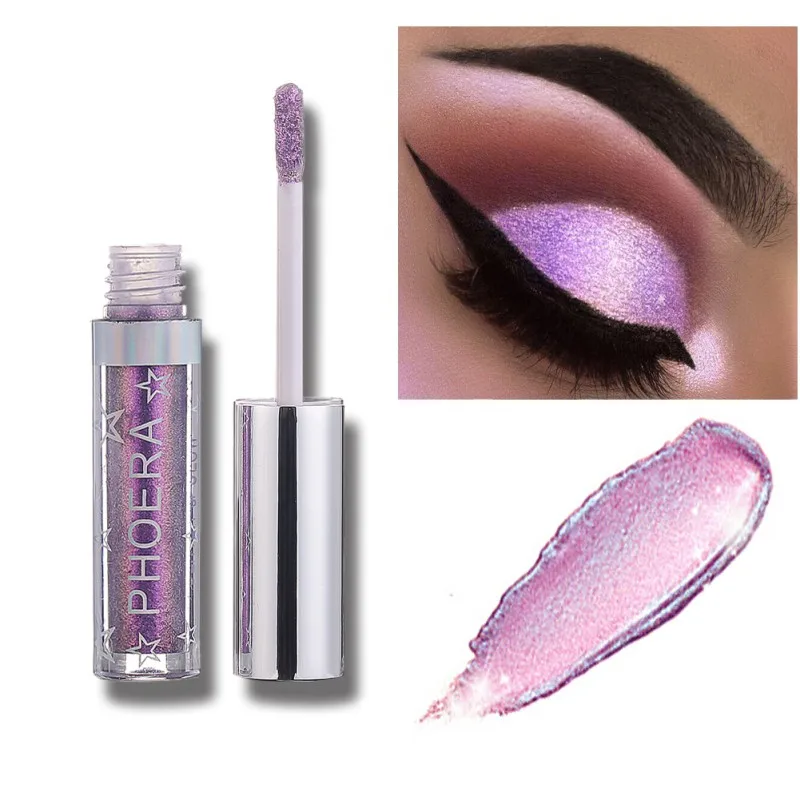 Glitter Eyeshadow Waterproof Liquid Shimmer Long Lasting Metallic Pigments Shine Metals Glitter and Glow Eye Shadow Stickers - Цвет: GF0552A111