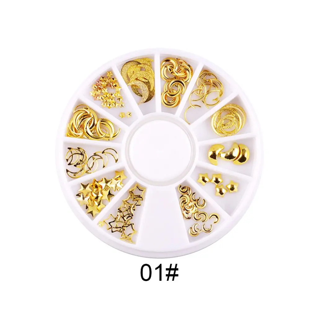 

12-plate Disc Manicure Sticker DIY Tips Design Tool Nail Sequins Nail Art Decor Nail Glitter