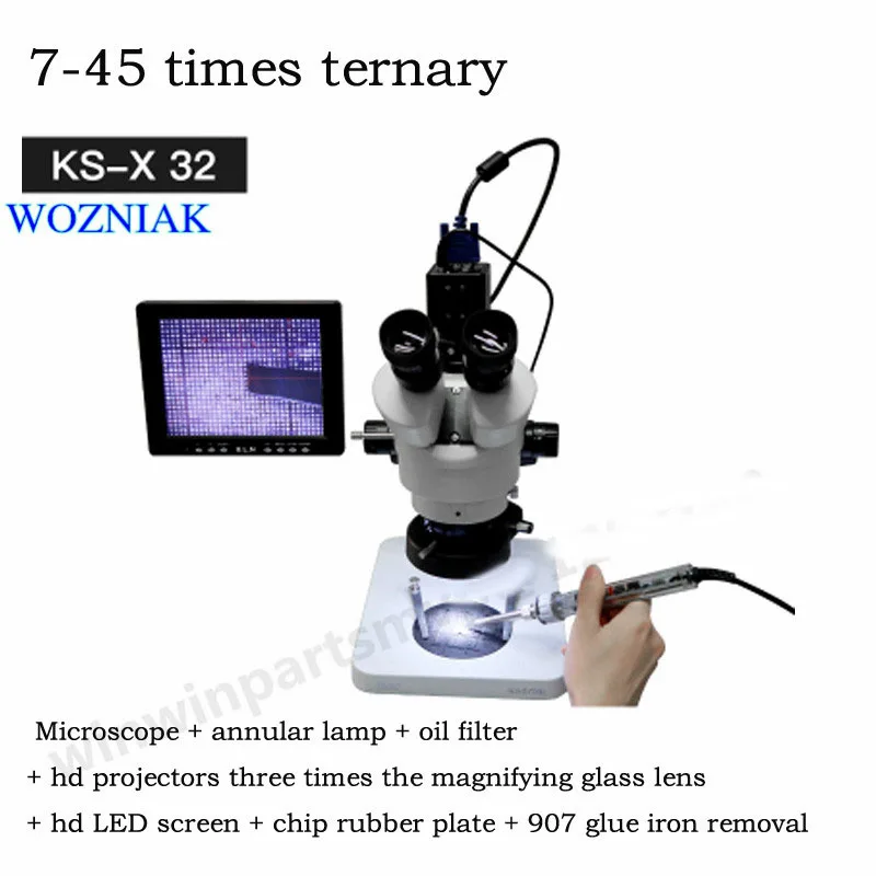 Портативный увеличительное стекло электронный микроскоп с hd дисплей инструментов для ремонта мобильных телефонов, основных