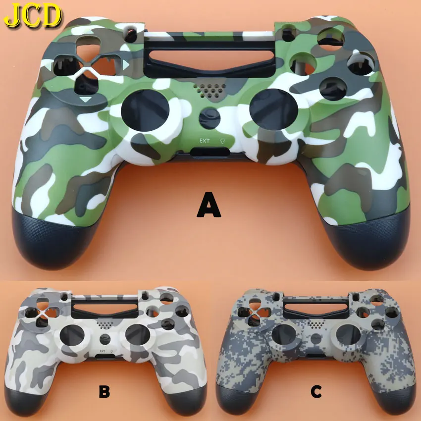 

JCD For Sony DualShock 4 PS4 Controller Camo Plastic Hard Shell Front Back Upper Under Housing Cover Protective Shell Skin Case
