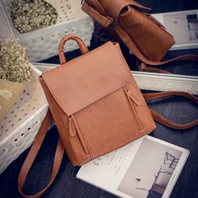 2017 bolsos de hombro de las mujeres back pack bolsa de mensajero multifuncional bolso de escuela del estilo de muy buen gusto bolsos de cuero de la pu de alta calidad