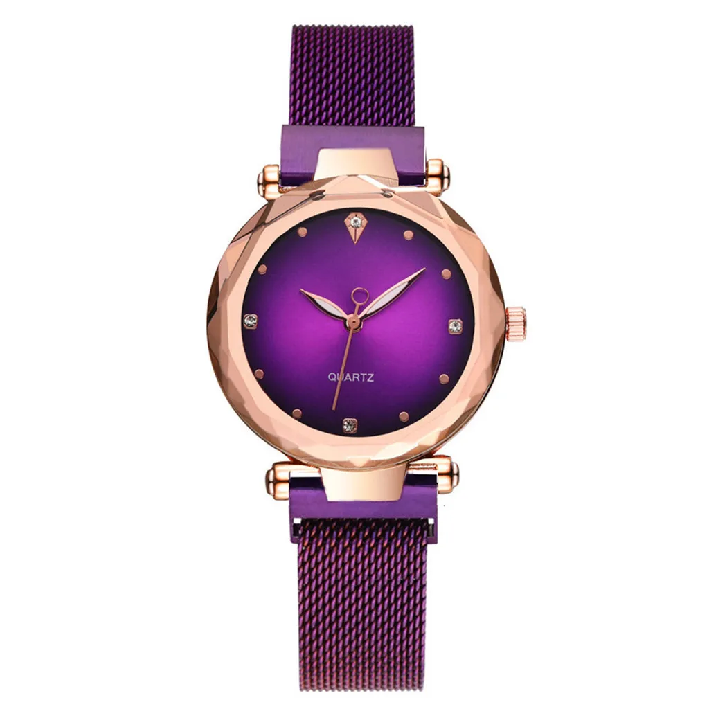 Женские часы Новая мода Топ бренд класса люкс сталь магнитная пряжка женские часы Reloj Mujer кристаллы Relogio Femino
