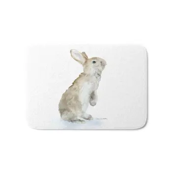 

Bunny Rabbit Watercolor Bath Mat