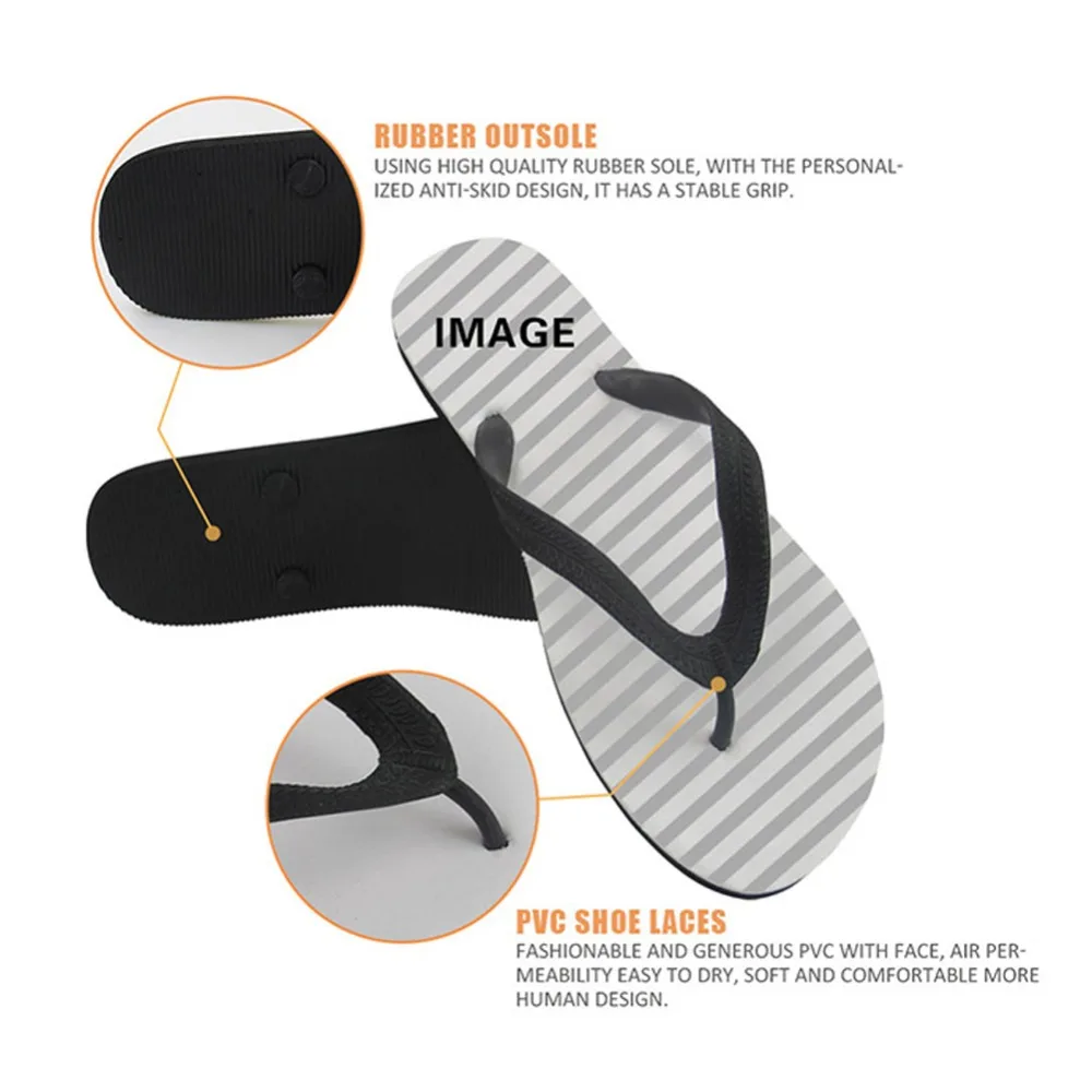 black dog flip flops